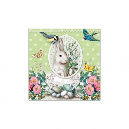  White Rabbit green húsvéti Szalvéta